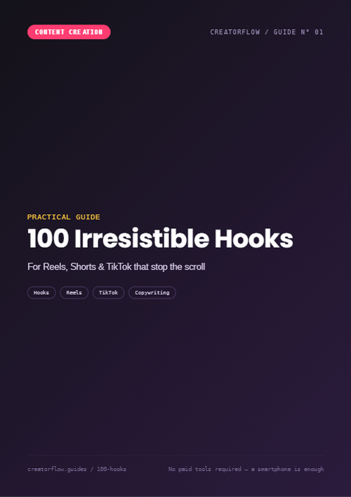 100 Irresistible Hooks — For Reels, Shorts & TikTok